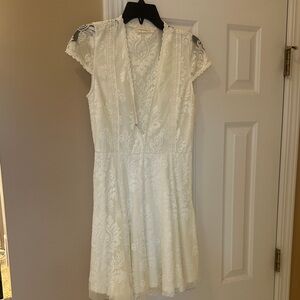 American Threads White Lace Dress